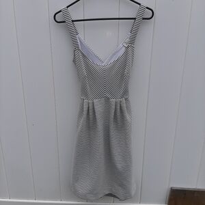 Anthropologie Striped Cross Back Dress